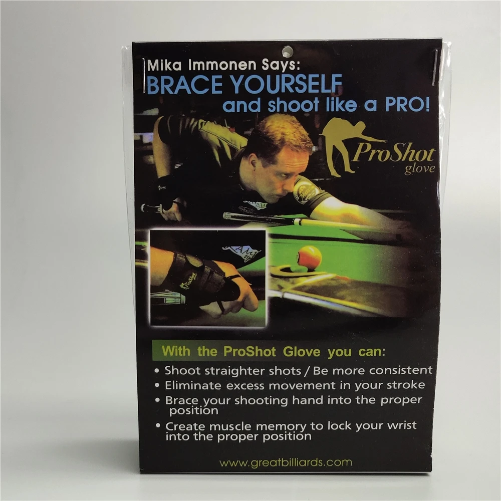 

ProShot Glove Pool Training Glove Professional Fix Finger Billiard Wristband Gloves Carom Snooker Practice Billiards Accessories