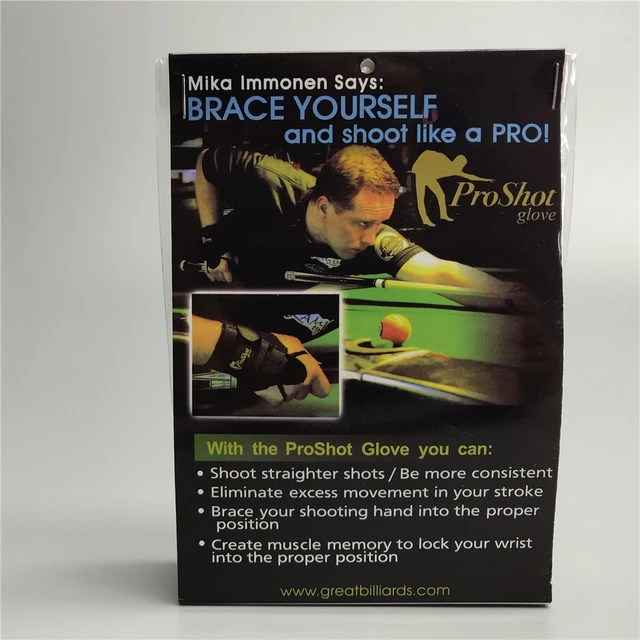 ProShot Glove Pool Training Glove Professional Fix Finger Billiard Wristband Gloves Carom Snooker Practice Billiards Accessories 1