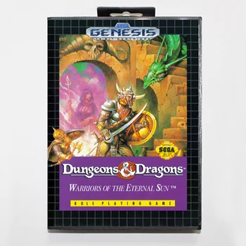 

Dungeons & Dragons Warriors of the Eternal Sun 16bit MD Game Card For Sega Mega Drive/ Genesis with Retail Box