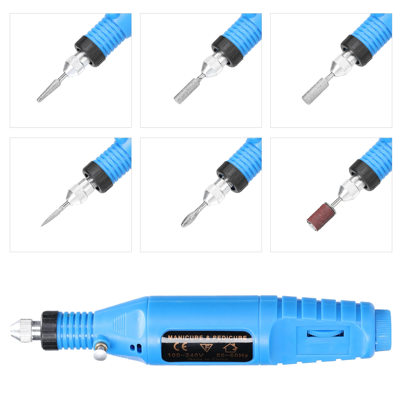 USB Power Supplys Handheld Mini Electric Grinder Nail Gelatum Removing Tool Machine Speed Adjustable Grinding Rotary Tool Kit 3