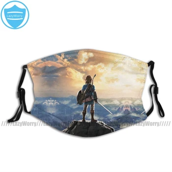 

Warrior Mouth Face Mask Breath Of The Wild Case Facial Mask Funny Kawai with 2 Filters for Adult