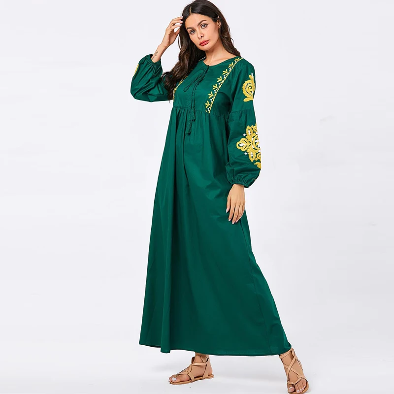 Kaftan abaya Дубай исламский, мусульманский платье хиджаб одежда для женщин мусульманских стран Tesettur Elbise молитва турецкий ислам ic одежда халат Djellaba Femme