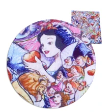 50*145 см полиэфирная хлопковая ткань для тканевой ткани с мультяшным принтом, домашний текстиль для шитья кукол, украшение для дома, c4191