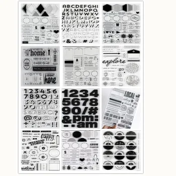 

english Clear Silicone Stamp / seal for DIY Scrapbooking / Album Decorative Clear Stamp Sheets A403