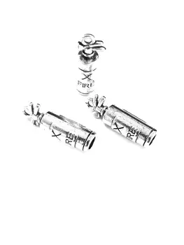 

20pcs Fire Extinguisher charms pendant 23x6x6mm antique silver ornament accessories jewelry making DIY base material