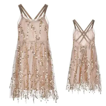 

2020 Summer Children Baby Sequined Tassel Dresses , Girls Princess Cute Holiday Beach Clothes 5 pcs/lot, Wholesale