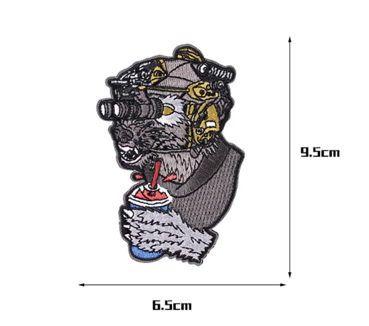 Slush Wolf Mechanical Helmet Embroidered Patch Magic Chapter Tactical Outdoor Sticker Drinking Wolf Military Personality Patches - AliExpress Home Garden Slush Wolf Mechanical Helmet Embroidered Patch Magic Chapter Tactical Outdoor Sticker Drinking Wolf Military Personality Patches - AliExpress Home Garden