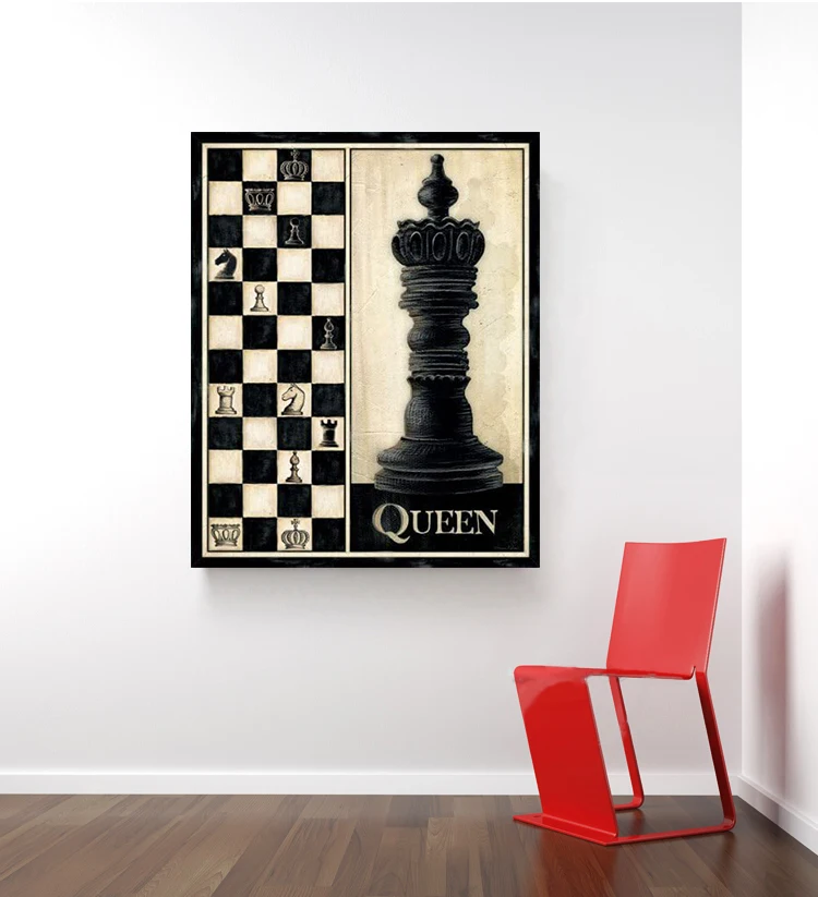 Double Check Chess Move Description Poster or Canvas Wall Art 