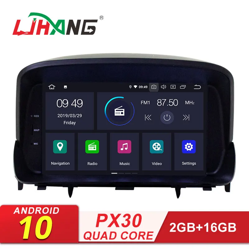 LJHANG 8 дюймов Android 10 автомобильный dvd плеер для OPEL MOKKA WIFI мультимедиа GPS навигация 2 Din