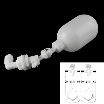 

1/2'' 3/4'' Inch White Plastic Adjustable Auto Fill Float Ball Valve Water Control Switch For Water Tower Water Tank