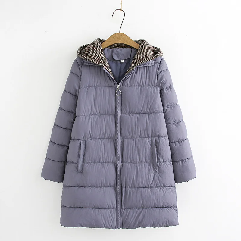 

Young Fat Mm Winter 180 Plus-sized Mid-length Hooded Thick down Cotton Coat
