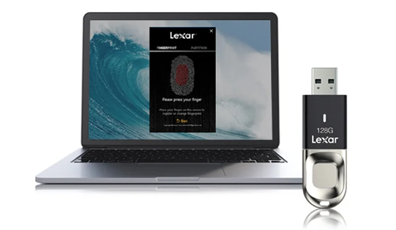 Lexar флеш-накопитель usb 3,0 64 Гб Распознавание отпечатков пальцев Флешка animado Memory stick F35 Флешка memoria cle usb диск на ключ