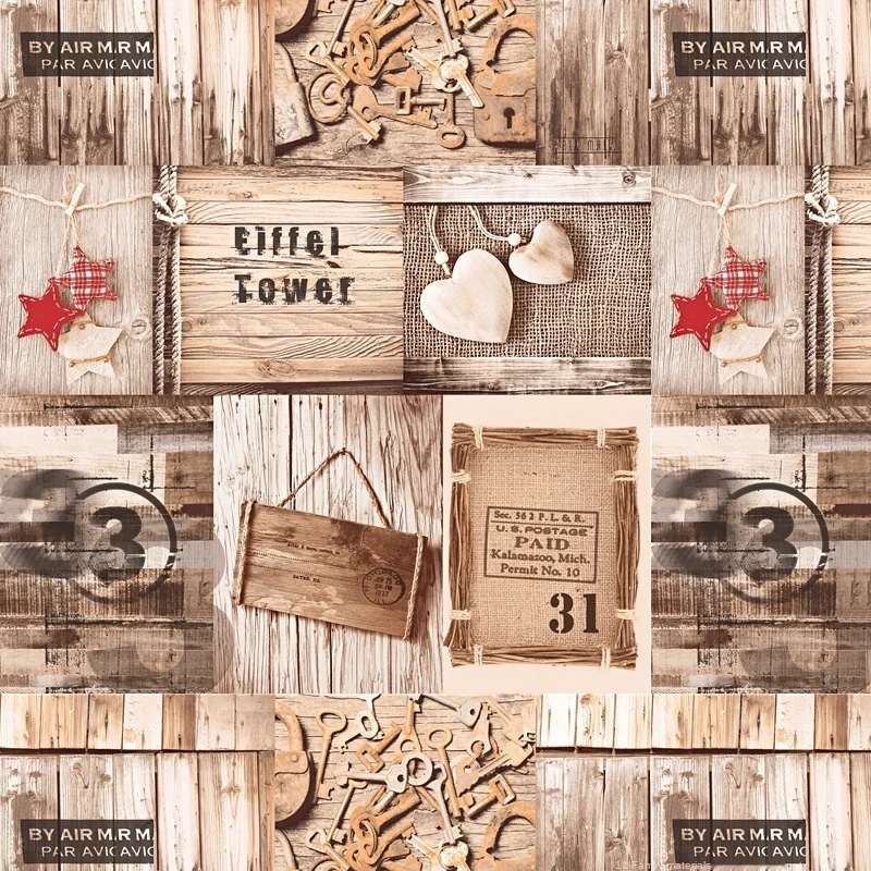 Nostalgic imitation wood grain wood board background wallpaper cafe Internet cafe graffiti Korean poster wallpaper real pictures stilch angel graffiti joker couple small white shoes thick bottom women shoes elevated board shoes students