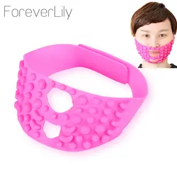 Модные Розовые силиконовые маска для подтягивания кожи лица подтягивание лица бинты подбородок щек для похудения уход за кожей лица пояс