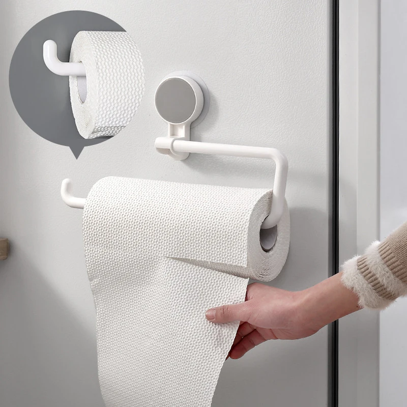 

Kitchen Paper Holder Wall Sticke Rack Roll Holder Bathroom Towel Rack Kitchen Tissue Shelf Decoracion Tools