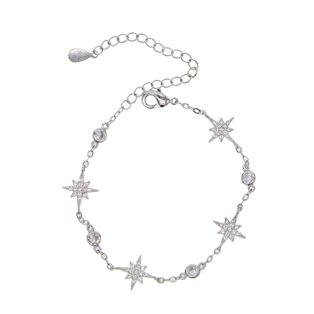Новая мода Европейский классический Звездный взрыв northstar очаровательный браслет для женщин Шарм Регулируемый размер ювелирные изделия
