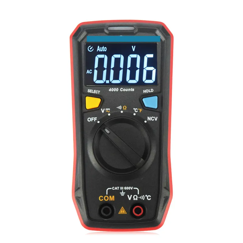 Ut123, mini portable, pocket type digital multimeter, intelligent automatic range household universal meter