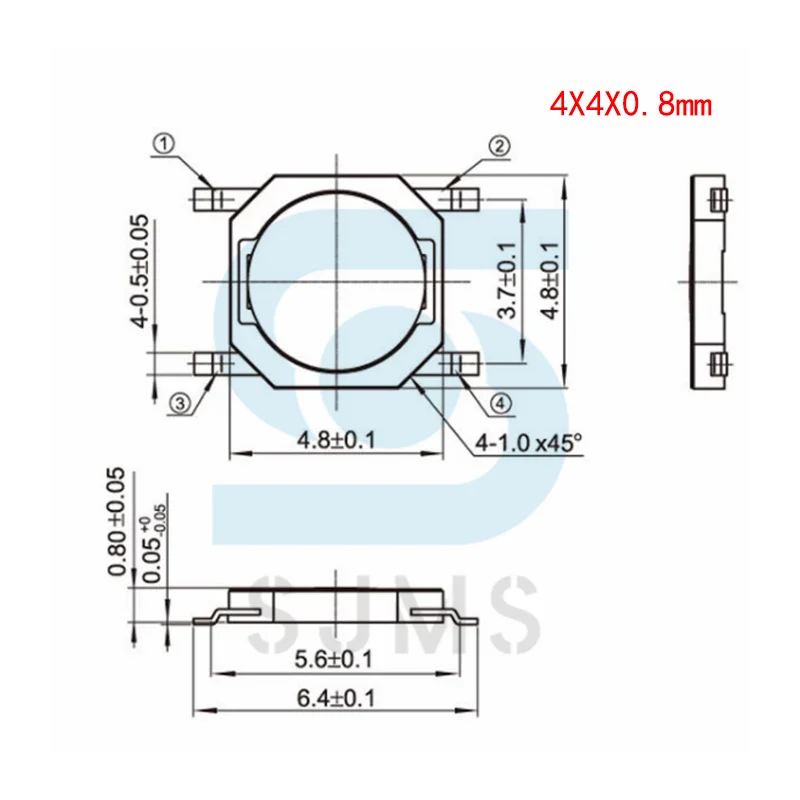 10 typ Tactile Push Button Touch Micro Schalter Tasten Schlüssel Komponente Paket Auto Fernbedienung Schlüssel Schalter 4*4*0,8 1,5 3*6*5 – Detail 21
