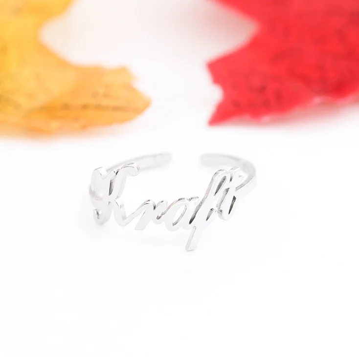 

Letter Luck Ring Design Men or Women Ring Fashion Finger Ring Jewelry Gift Nice