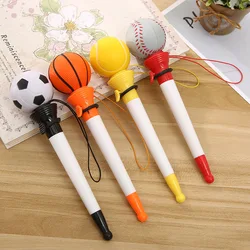 Stylo à Gel Anti Stress décompression, nouveauté, créatif, série Football, basket ball, rebond, encre noire, jouets sensoriels pour étudiants 