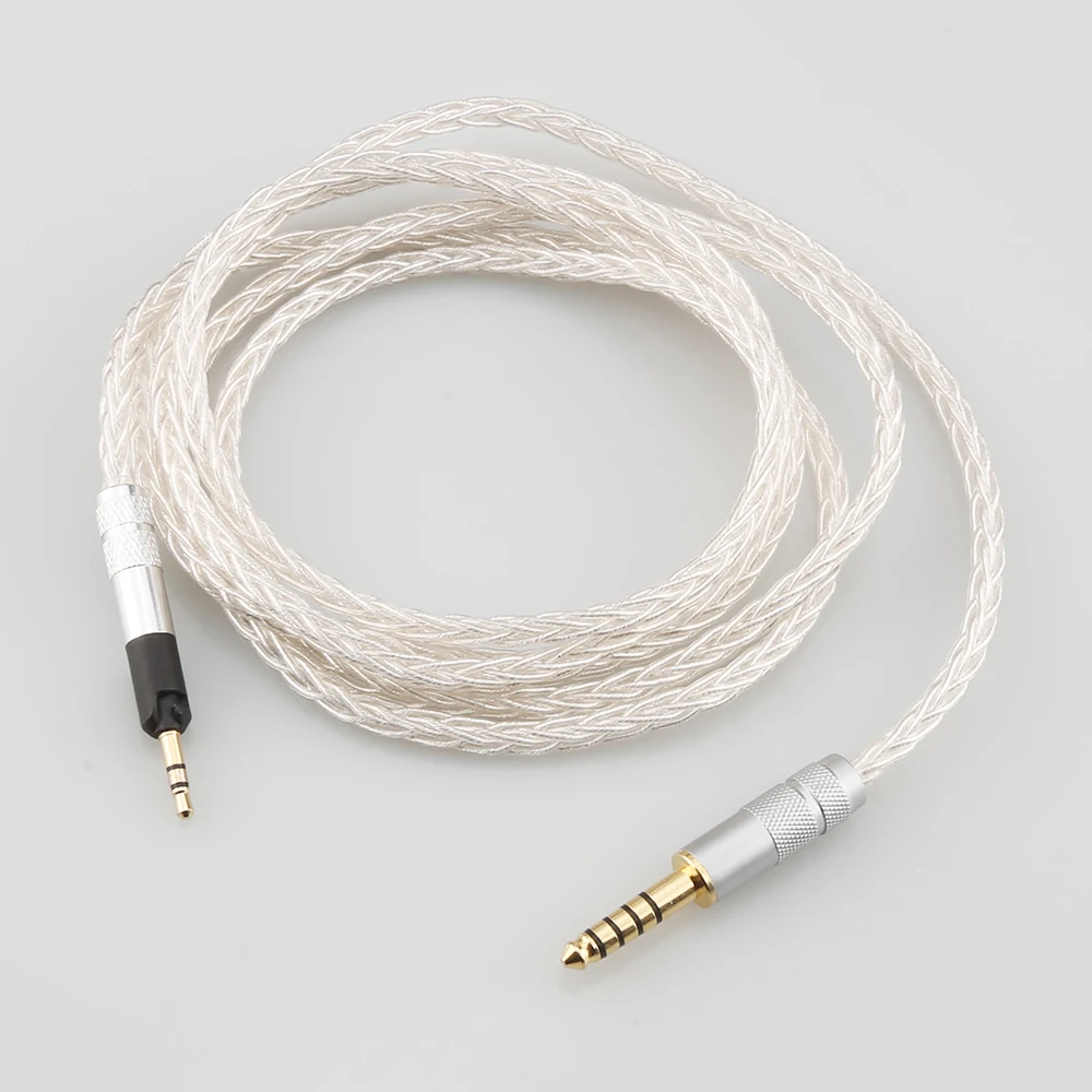 Cabo Banhado a Prata Occ Fone de Ouvido Audiocrast Hifi Core Sennheiser Hd598 Hd559 Hd569 Hd579 Hd599 Hd558 Hd518 - Image 2