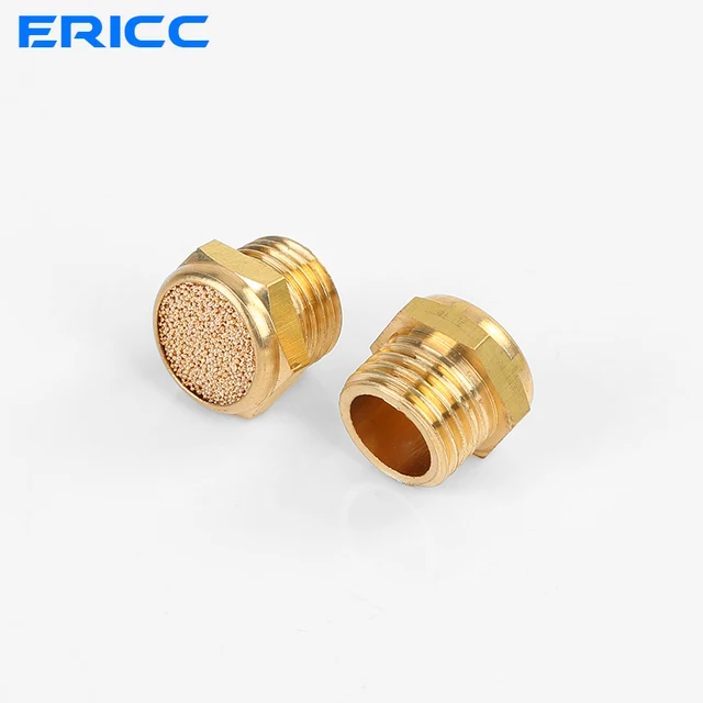 Pneumatic Brass Exhaust Muffler BSLM M5 1/8" 1/4" 3/8" 1/2" Silencers Fitting Noise Filter Reducer Connector Copper