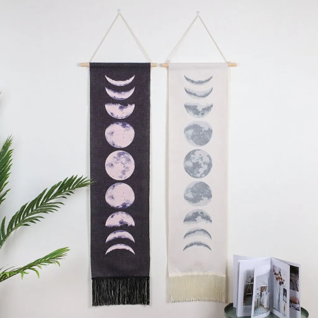 Лидер продаж 2020 гобелен с Луной Настенный Коврик для путешествий йоги хиппи