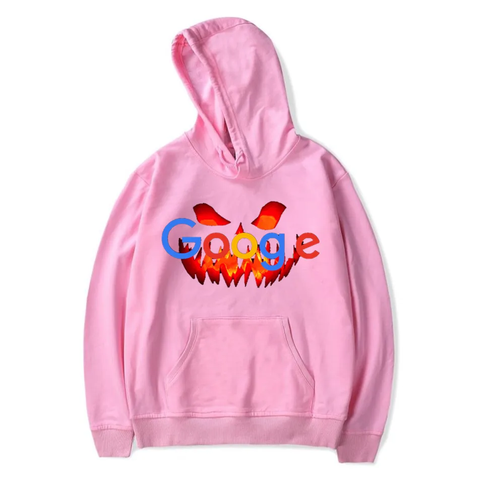 Google logo, тематические худи на Хэллоуин, толстовка, Новое поступление, свободная, популярная, унисекс, Harajuku BF, тонкая толстовка с капюшоном