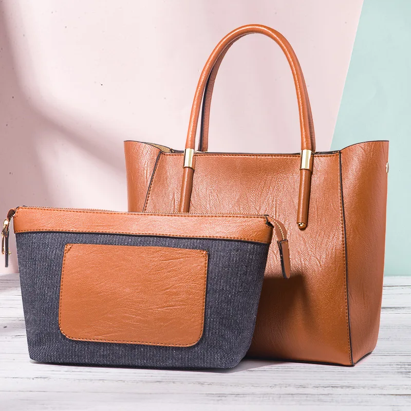 

MAIDINI WOMEN'S Bag 2019 New Style Handbag Shoulder Different Size Bags 2 Pieces Casual Versitile Fashion Shoulder Bag
