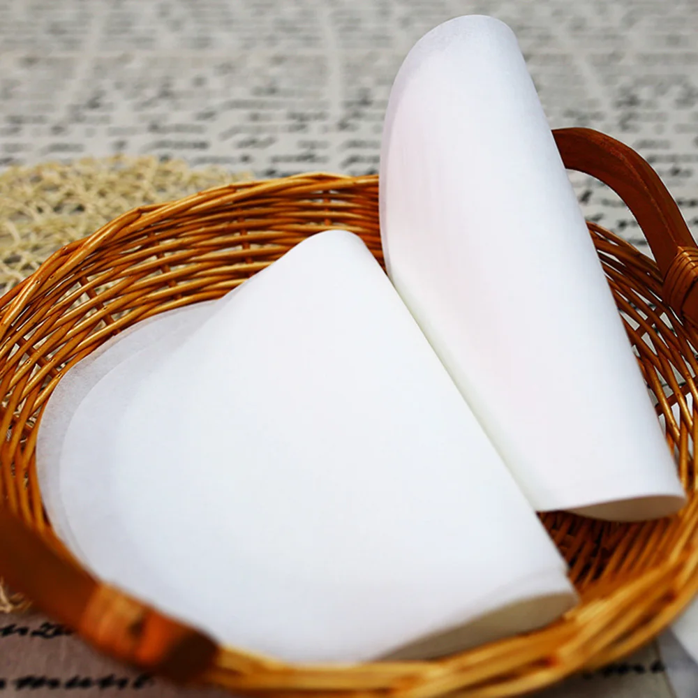 100Pcs Round Baking Sheet 15cm/20cm/23cm Parchment Paper Rounds Dual-Sided Wax Parchment Circles Barbecue Cookie Cooking Tool
