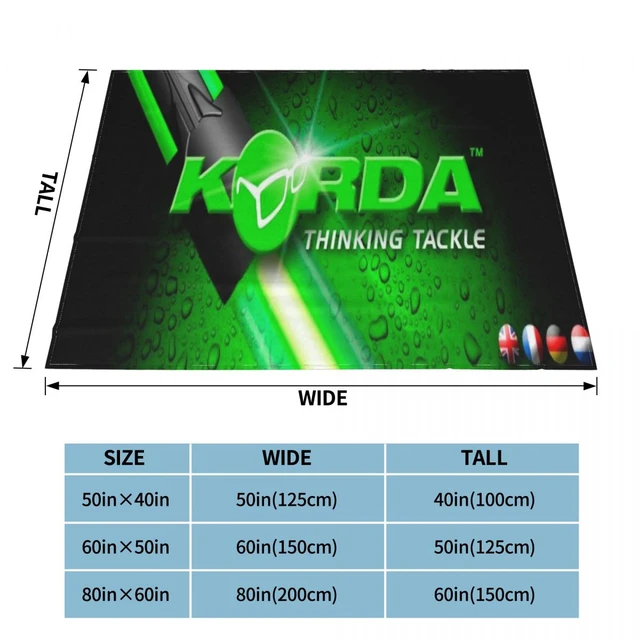 Korda Tackle 1 Blanket Bedspread Bed Plaid Beach Towel Sofa Rug