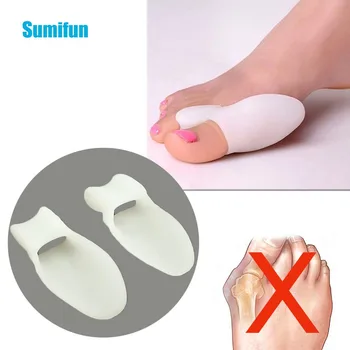 

4Pcs Silicone Gel Bunion Protectors Separators Straighters Hallux Valgus Corrector Orthosis Feet Care Massage C528
