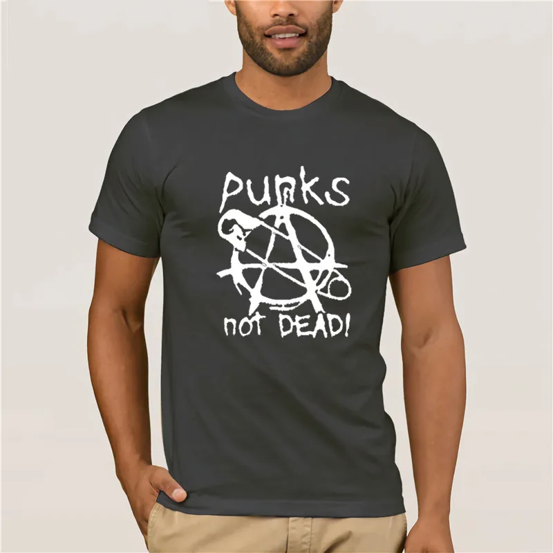 Новое поступление 2020 креативная Мужская футболка Punks Not Dea унисекс со слоганом| |