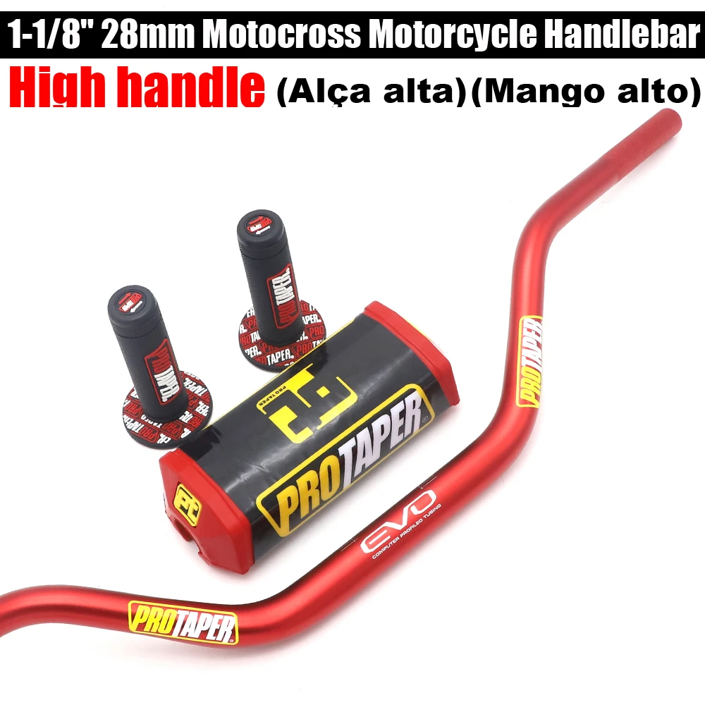 Руль мотоцикла с высокой ручкой 28 мм толстые прутки и ручки Protaper для SUZUKI DRZ400 RMZ450