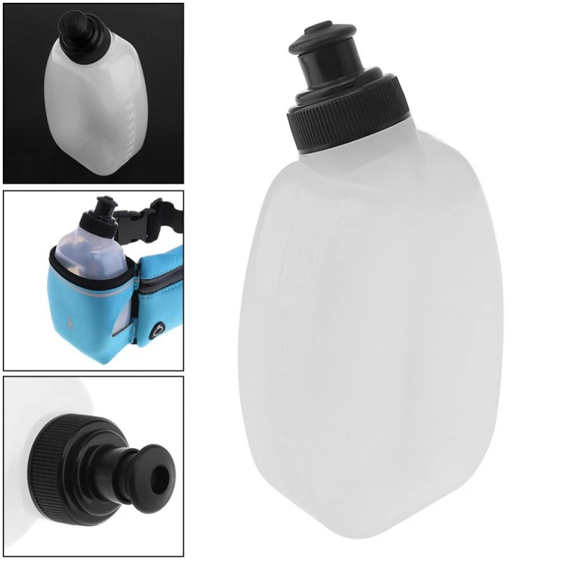 

Portable Outdoor Sport Water Bottle Running Soft Durable Cycling Body-Building PVC Material Safe For Hiking Climbing camping