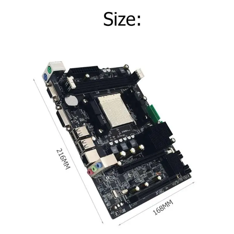 A780 ПК настольный компьютер материнская плата 780G Ddr3 двухканальный Am3 Rt8105E Pci-E X16 100M-Ethernet сетевая плата