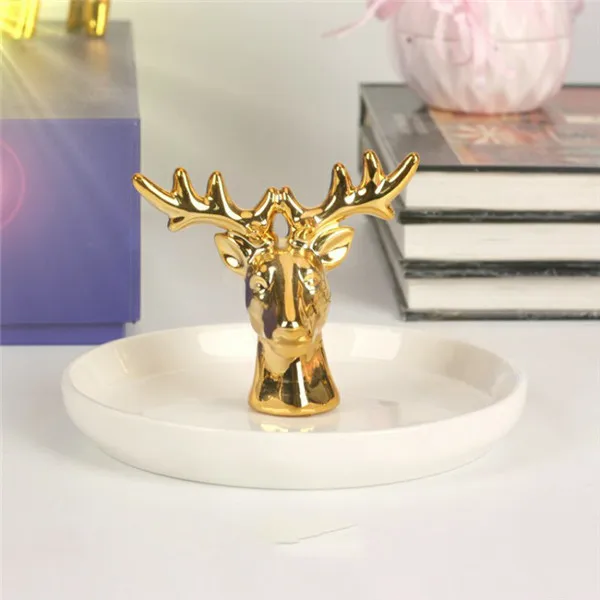 Jewelry Storage BoxK MSJO коробка для хранения ювелирных изделий Органайзер для женщин Керамическая Посуда ювелирные изделия INS Стиль Кольцо Серьги офис деко настольная организация - Цвет: Jewelry Storage BoxK