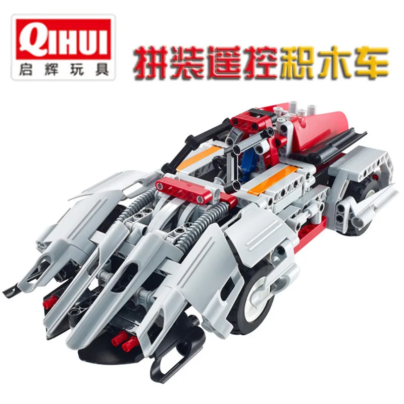 

QIHUI 8009 Blade Phantom Four-Channel Wireless Remote Controlled Blocks Car Fight Inserted Educational Children'S Educational To