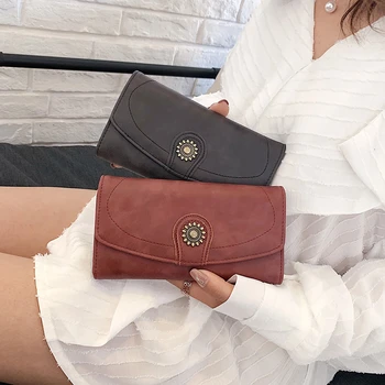 

Many Departments PU Leather Long Wallet Women Purse High Quality Female Wallets Card Holder Clutch Carteras