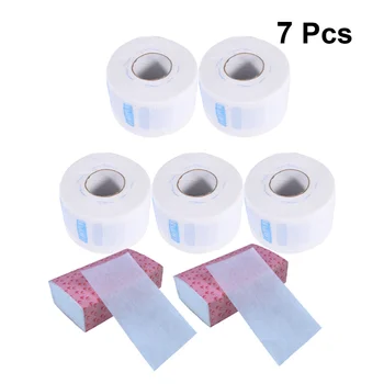 

5pcs Disposable Hairdressing Paper Hairdressing Neck Protector Paper Hair Clipping Neck Paper with 2pcs Electric Hair Paper for