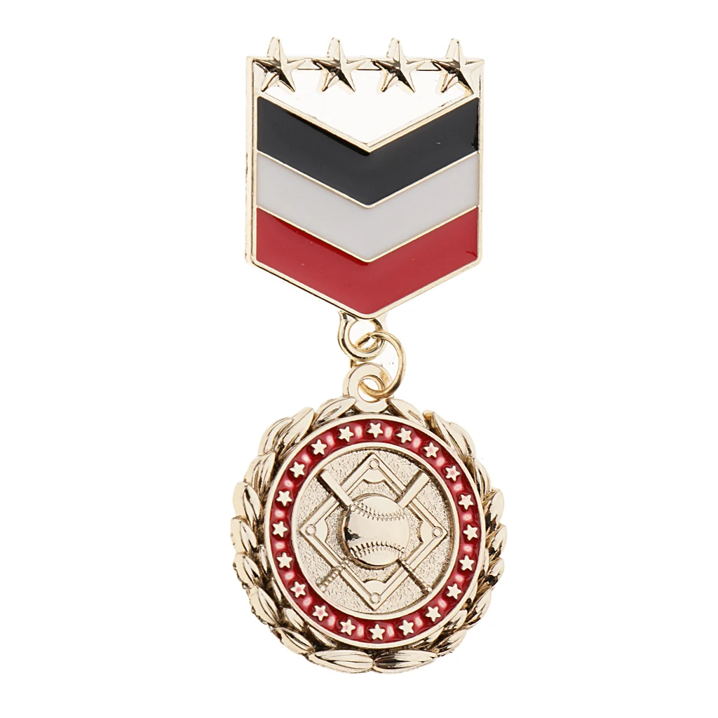 Vintage Star Medal Badge Pendant Costume Uniform Costume Military Men Women Party Brooch Pin