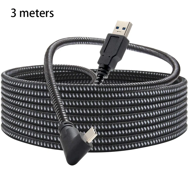 For Oculus Quest 1/2 Link VR Headset Charging Cable Data Line USB 3.0 Type C Data Transfer Type-C To USB-A Cord VR Accessorie 3M