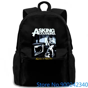 

ASKING ALEXANDRIA RECKLESS AND RELENTLESS METALCORE BLACK women men backpack laptop travel school adult student