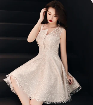 

Sexy Womens Bride Party Dress V-Neck Sleeveless Strap Evening Cheongsam Embroidery Flower Long Gown Wedding Qipao Vestido XS-XXL