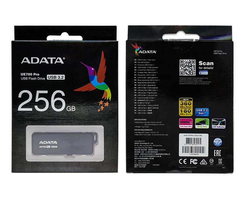 USB 3.2 ADATA UE700 Pro USB Flash Drive 512GB 256GB High Speed Portable Mini U Disk 128GB 64GB Pendrive Memory Stick cheap flash drives