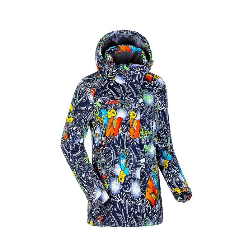 Сноуборд лыжикуртка женская зимняя горнолыжная куртка женская лыжная куртка горные лыжи зимняя куртка для женщин куртка зимняя женская куртка горнолыжная сноубордическая куртка сноубординг куртка горнолыжная женская - Цвет: colorful jacket
