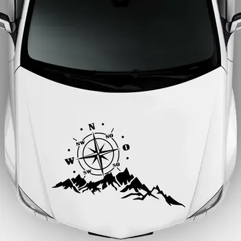 

Mountain Body Sticker 1PC PVC Black Waterproof High temperature Van Car