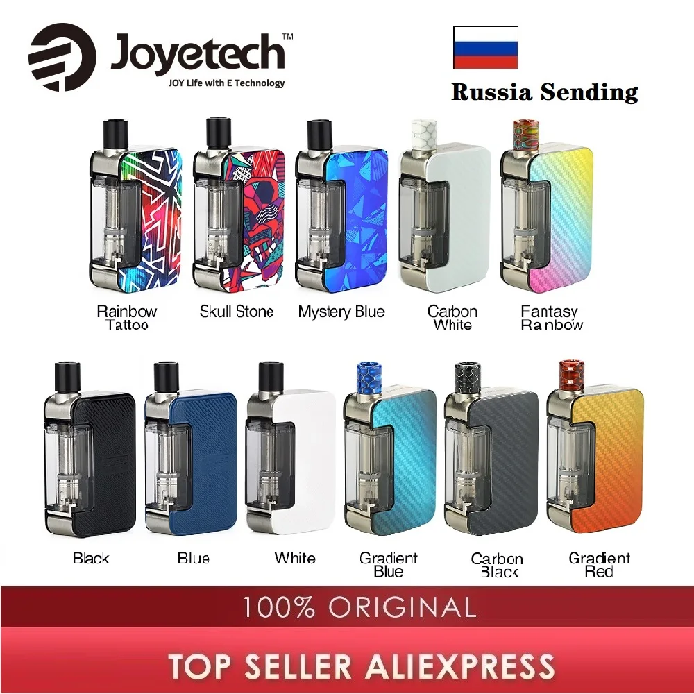 Оригинальный набор вейпа Joyetech Exceed Grip Pod с аккумулятором 1000 мА · ч и картриджем 4 5