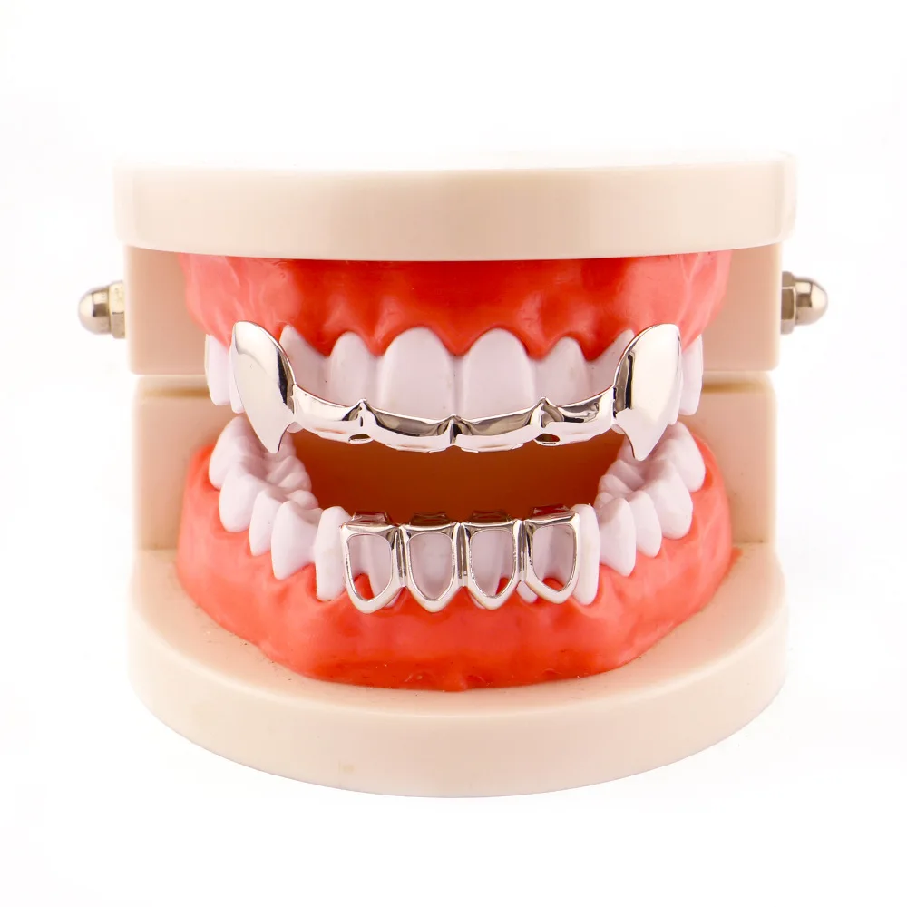 Hip hop Accessories Tooth sets Fangs Fangs Gold Teeth Electroplated Tooth Sets Hip hop Singers Must Have Accessories
