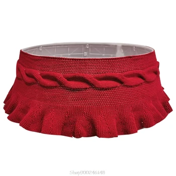 

30 Inch Christmas Tree Skirt Twist Pleated Base Collar Around Xmas New Year Party Home Decor N04 20 Dropship